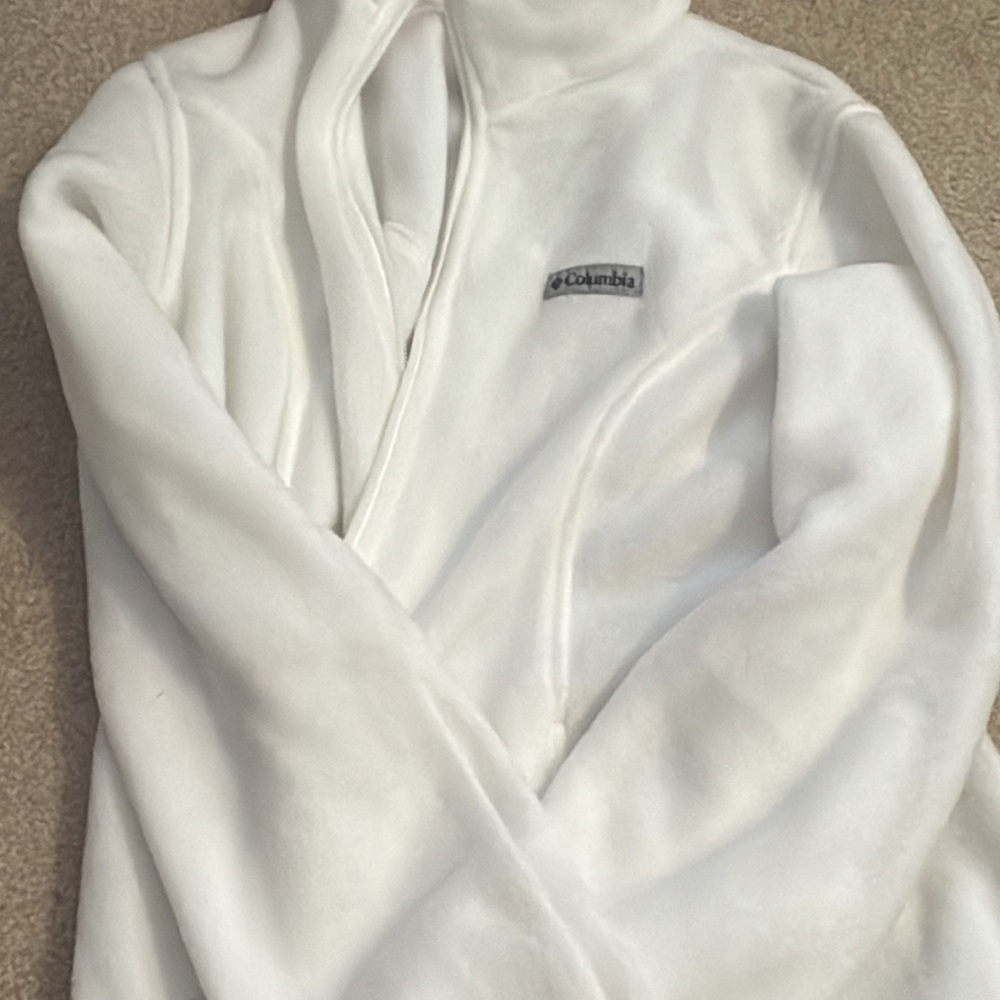 Columbia Soft White Fleece Jacket
